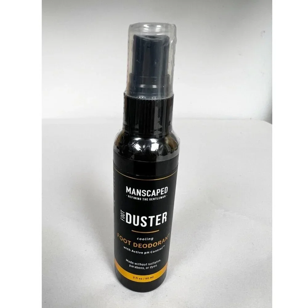 MANSCAPED® The Foot Duster™, Mens Cooling Foot Deodorant Spray 2 Oz / 60 ml New